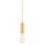 ITALUX DS-M-038 GOLD - Luster na lanku MODERNA 1xE27/60W/230V zlatá