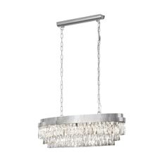 Eglo 39494 - Luster na reťazi VALPARAISO 10xE14/40W/230V lesklý chróm