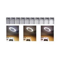 LED Stmievateľná stolná lampa s lupou LED/6W/5V čierna