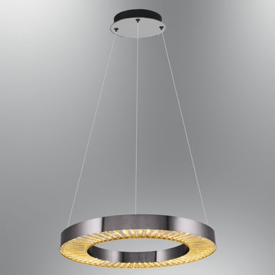 LED luster na lankách JESI LED/35W/230V 3000K priemer 60 cm strieborný