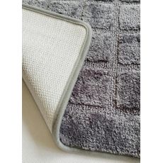 Kúpelňová predložka kocka tmavo sivá 50x80 cm TiaHome