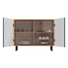 Komoda Kama 2D - dub artisan/čierna