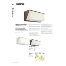 Redo 90239 -LED Vonkajšie nástenné svietidlo SPECTRA LED/16W/230V 3000K IP54 hnedá