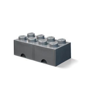 Detský tmavosivý úložný box s 2 zásuvkami LEGO®