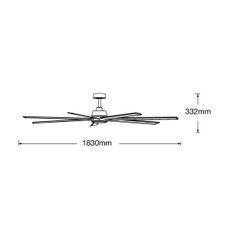 Lucci air 21610949 - Stropný ventilátor ATLANTA 1xGX53/12W/230V čierna + DO
