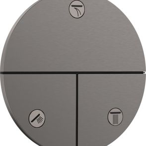 Ventil Hansgrohe ShowerSelect Comfort S bez podomietkového telesa kartáčovaný čierny chróm 15558340