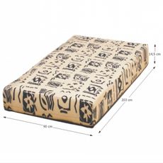 KONDELA Futon Arona pružinový matrac 90x203 cm pružiny / látka