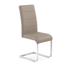 HALMAR K85 jedálenská stolička cappuccino / chróm