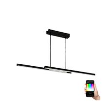 Eglo 900081 - LED RGBW Stmievateľný luster na lanku FRAIOLI-ZLED/32W/230V čierna