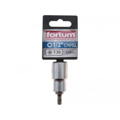 Hlavice zástrčná TORX, 1/2", TX 30, L 55mm, CrV/S2