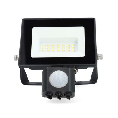 Nedis LLFLP15BLK - LED Reflektor so senzorom LED/20W/230V 4000K IP44