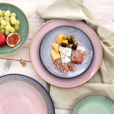 Orion Sada keramických dezertných tanierov Glaze fialová 20,5 cm, 6 ks