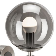 Nástenné svietidlo ROLLO 1xE14/5W/230V matný chróm/dymová