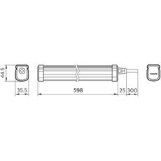 Philips - LED Technické svietidlo PROJECTLINE LED/17W/230V IP65