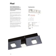Redo 01-2013 - LED Stropné svietidlo PIXEL LED/15W/230V 3000K čierna