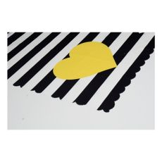 Behúň na stôl 45x140 cm Black Stripes – Minimalist Cushion Covers