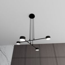 Luster na lanku MODUS 4xGX53/10W/230V čierna