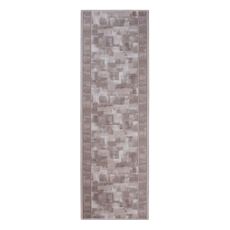 Associated Weavers , Protišmykový behúň na mieru Tribe 37 Khaki, šíre 67 cm, hnedá, chodba / predsieň