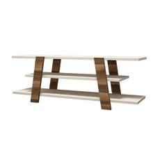 Kalune Design TV stolek FLOWER 120 cm krémový/ořech