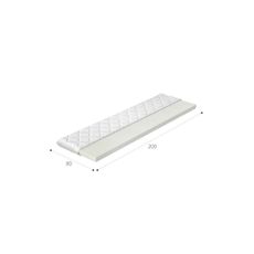 NABBI P25 80 obojstranný penový matrac (topper) PUR pena / látka