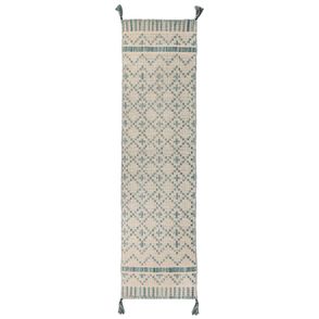 Flair Rugs koberce Kusový koberec Leela Ivory/Teal - 60x200 cm