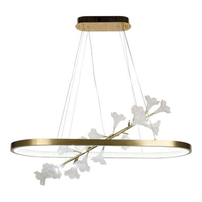 LED Stmievateľný luster na lanku LED/55W/230V 3000-6500K + diaľkové ovládanie