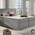 Posteľ Boxspring Boleria 200x180, šedá (látka bb 03)