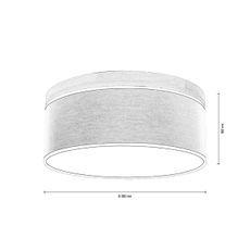 Spot-Light 4993874 - Stropné svietidlo BOHO 2xE27/25W/230V dub 38 cm