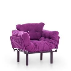 Hanah Home Křeslo Nitta Single fialové