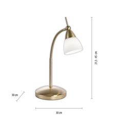 Paul Neuhaus 4001-60 - LED Stmievateľná stolná lampa PINO 1xG9/3W/230V zlatá
