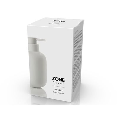 Biely kameninový dávkovač mydla 300 ml Sensu – Zone