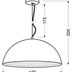 Závesná lampa AMALFI 1xE27 Candellux 30 cm