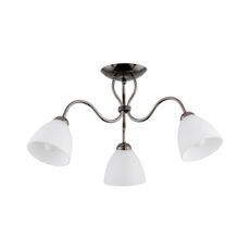 Prisadený luster ARIEL 3xE27/15W/230V šedá