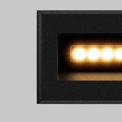 Maytoni O045SL-L3B3K-LED Vonkajšie vstavané svietidlo BOSCA LED/3W/230V IP65 čierna