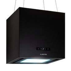 Klarstein Kronleuchter Smart, digestor, 40 cm, ostrovčekový, 595 m3/h, ovládánie cez aplikáciu, LED panel, čierna