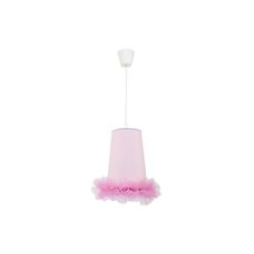 Duolla - Detský luster na lanku BALLET 1xE27/40W/230V pr. 21 cm ružová