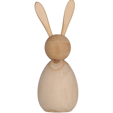 Drevený zajko BUNNY DAISY 17,5 cm prírodný