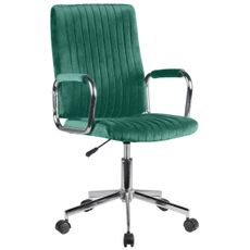 Ak furniture Čalúnené kancelárske kreslo FD-24 fľaša zelená