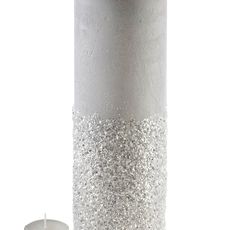 Mondex Velký moderní svícen Diament 36 cm bílý