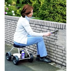 Čierna/sivá záhradná stolička Secura – Maximex