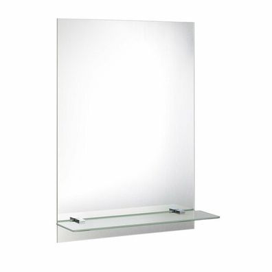 AQUALINE SB125 Samba sklenená polica 60 cm, strieborná