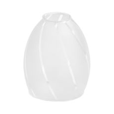 Náhradné sklo k lustru E14 pr. 9 cm biela