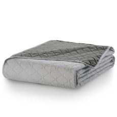 Obojstranný prehoz na posteľ DecoKing Chiny sivo-strieborný, velikost 260x280