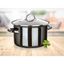 Banquet Hrniec smaltovaný METALLIC Black 24 cm, 3,7 l, s pokrievkou, 24 cm