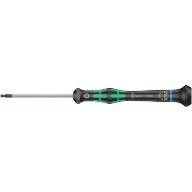 Wera 118082 Šesťhranný skrutkovač 7/64 "x60 mm na použitie v elektronike Kraftform Micro typ 2054, palec
