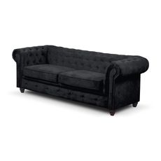 Pohovka Infinity Chesterfield II Čierna