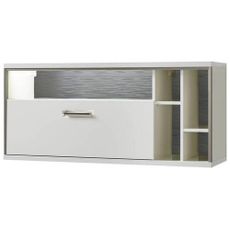 Livetastic ZÁVESNÝ DIEL, sivá, strieborná, biela, biela s vysokým leskom, 124/56/38 cm