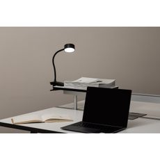 Top Light-LED, dotykovo stmievateľná stolná lampa s klipom BELLA, LED 4,8 W/5 V, 3000–6500 K, čierna