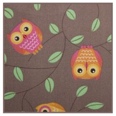 Detský kusový koberec Little Owls štvorec - 180x180 cm