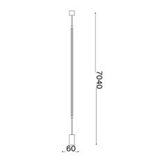 Ideal Lux - LED Stojacia lampa FILO LED/14W/230V 3000K CRI 90 čierna